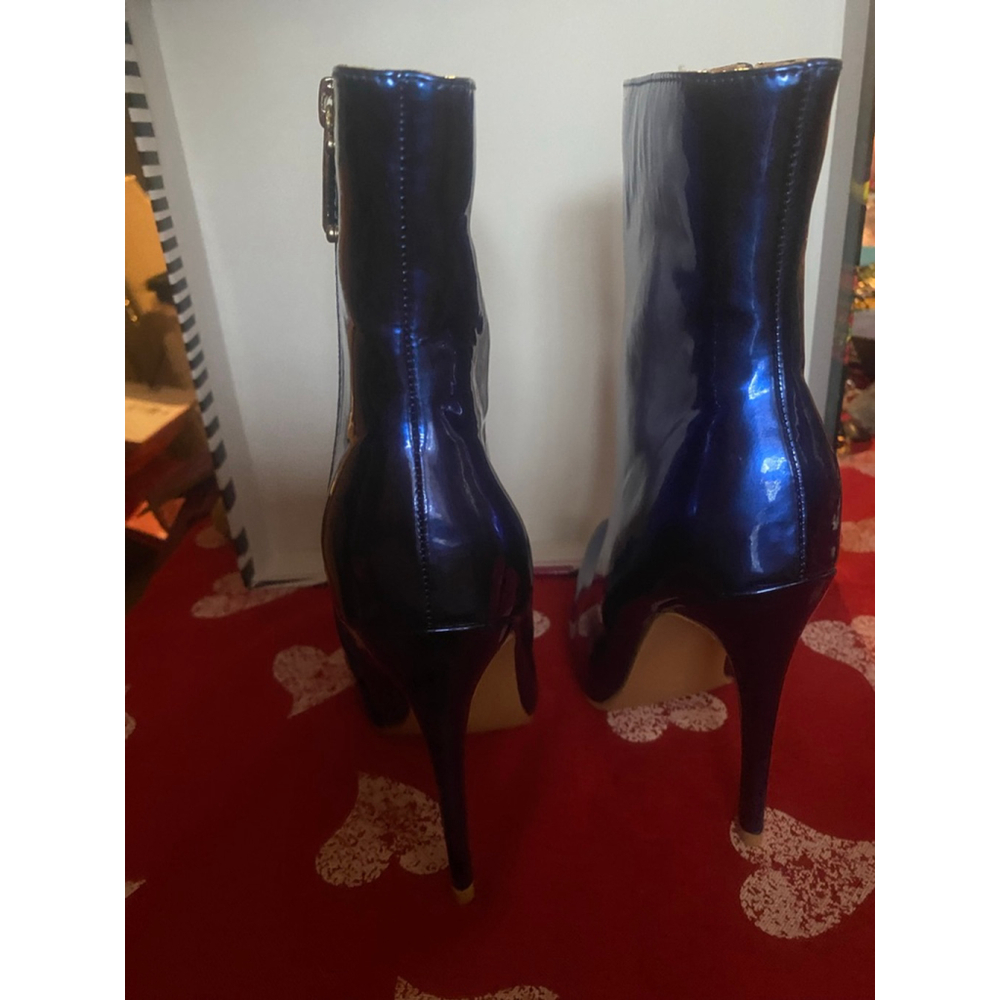 Women's Cape Robbin Blue Heeled Boots Size 6.5 - Picture 7 of 12